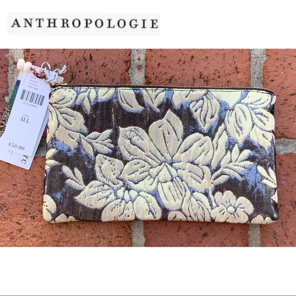 NWT Beautiful Anthropology ‘Patch NYC’ Pouch